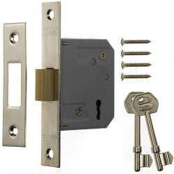 Era 3 Lever Mortice Deadlock 63mm Finish: Chrome Effect