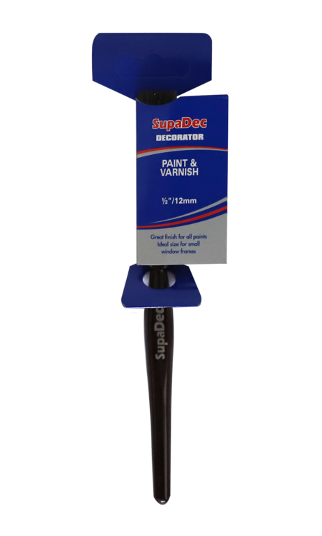SupaDec Decorator Paint & Varnish Brush 0.5"/12mm