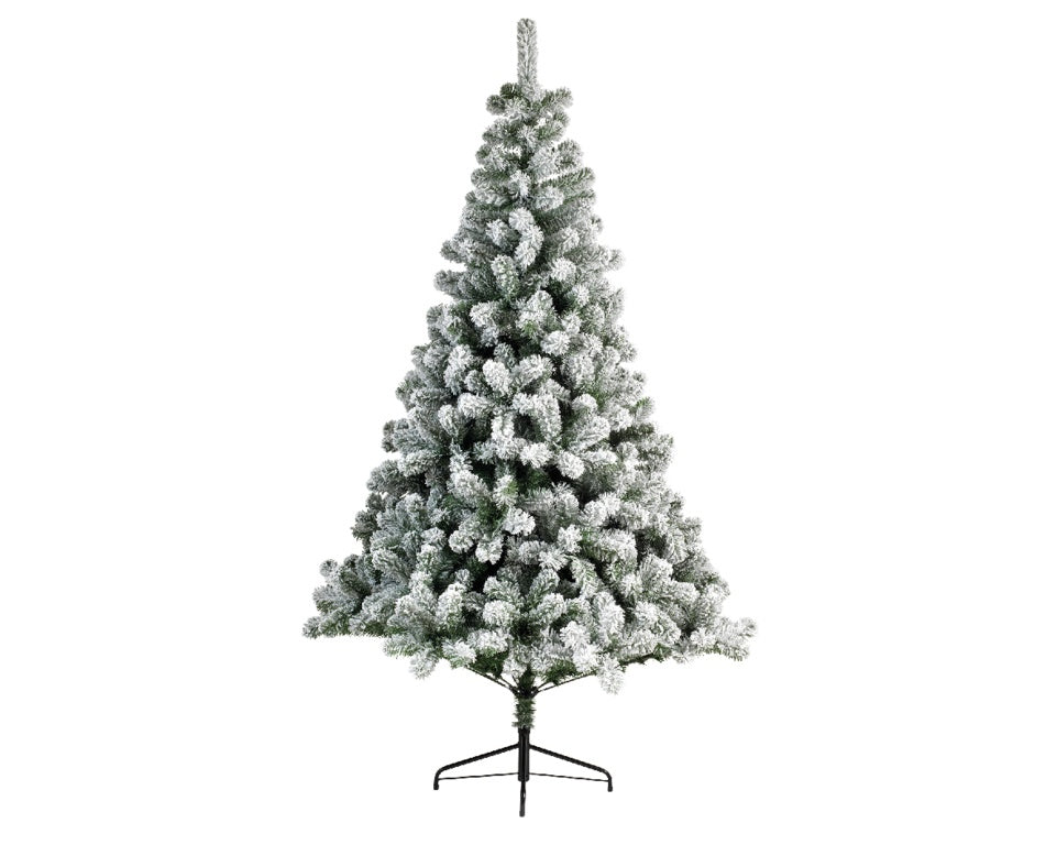 Kaemingk Snowy Imperial Hinged Pine Tree 210cm