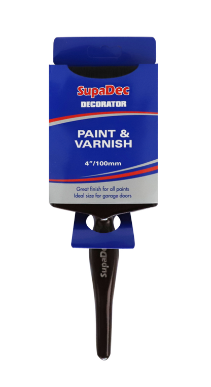 SupaDec Decorator Paint & Varnish Brush 4"/100mm