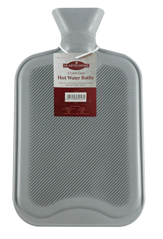 Hearth & Home Hot Water Bottle 2L Grey