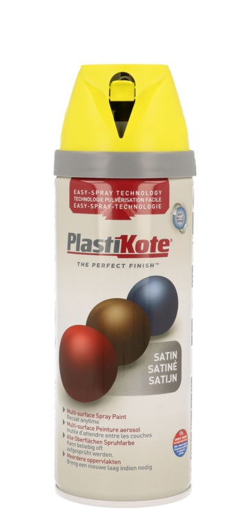 PlastiKote Twist & Spray Paint 400ml Lime Green Satin