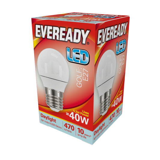 Eveready LED Golf 6w 480lm Daylight 6500k E27