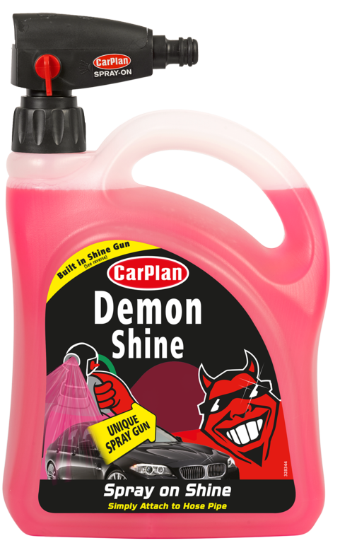 Demon Shine Spray on Shine With Gun