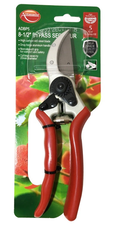 Ambassador Bypass Secateur 8-1/2"