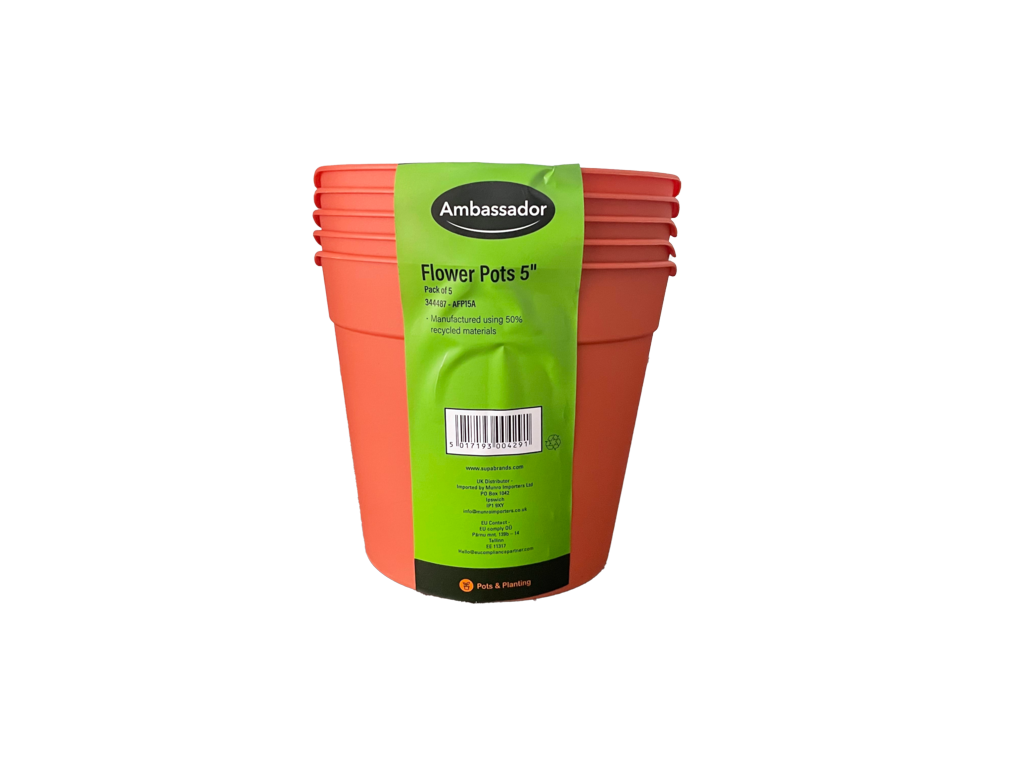 Ambassador Flower Pots 5" - Pack 5