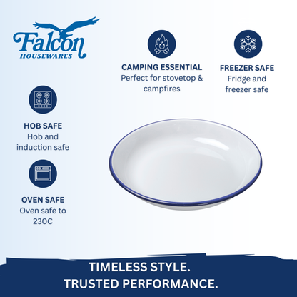 Falcon Pasta/Rice Plate - Traditional White 26cm
