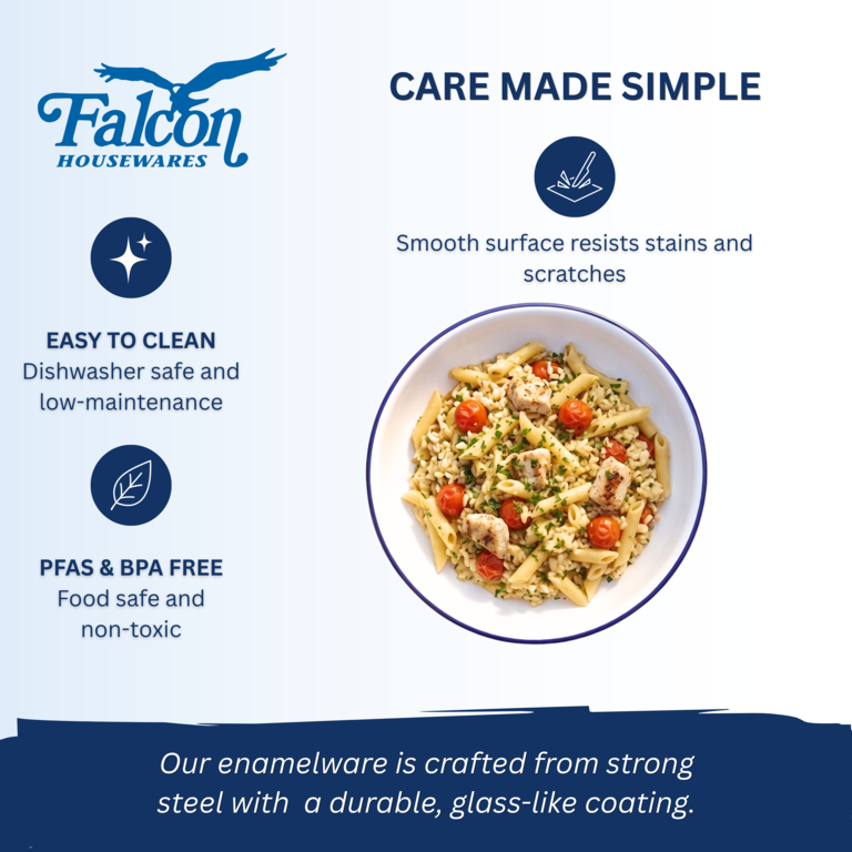 Falcon Pasta/Rice Plate - Traditional White 26cm