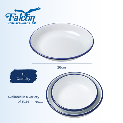 Falcon Pasta/Rice Plate - Traditional White 26cm