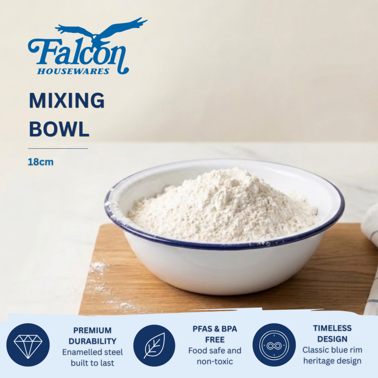 Falcon Mixing Bowl - Traditional White 18cm