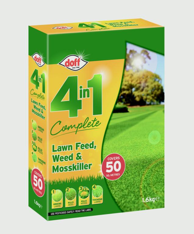 4 In 1 Complete Lawn Feed, Weed & Mosskiller