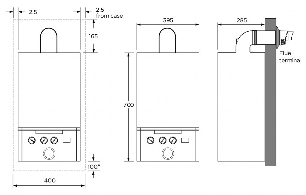 IDEAL Exclusive Combi Boiler & Clock