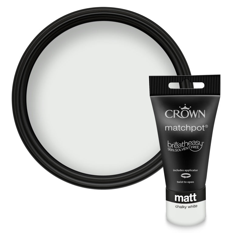 Crown Matt Emulsion 40ml Chalky White