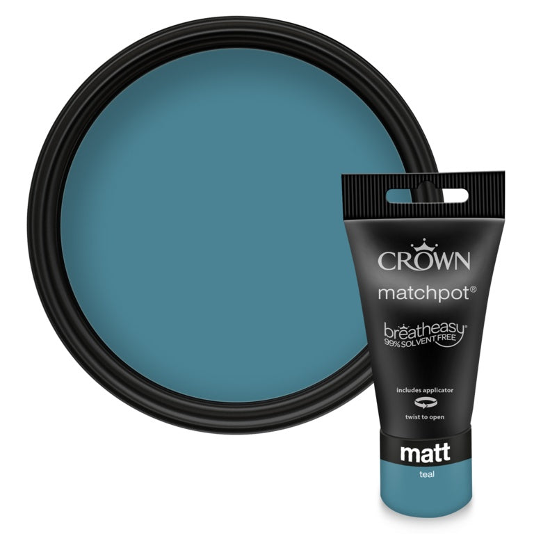 Crown Matt Emulsion 40ml Teal
