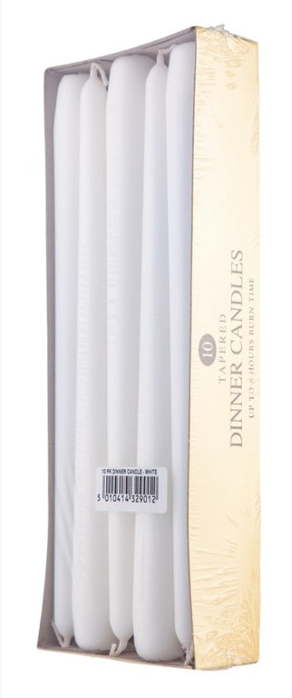 Prices Candles Dinner Candles Pack 10 White