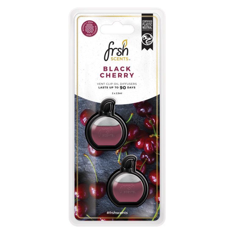 Fresh Scents Mini Diffusers Scented Oil 3ml Twin Pack Black Cherry