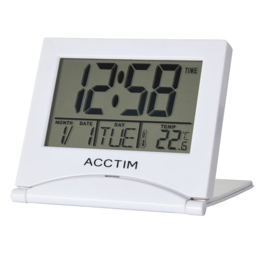 Acctim Mini Flip II Travel LCD Alarm Clock