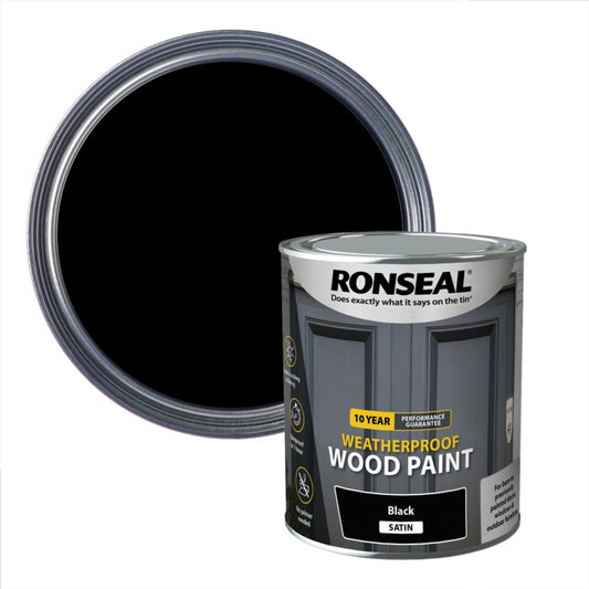 10 Year Weatherproof Satin Wood Paint 750ml