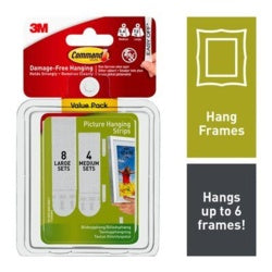 Commandâ„¢ Medium and Large Picture Hanging Strips Value Pack