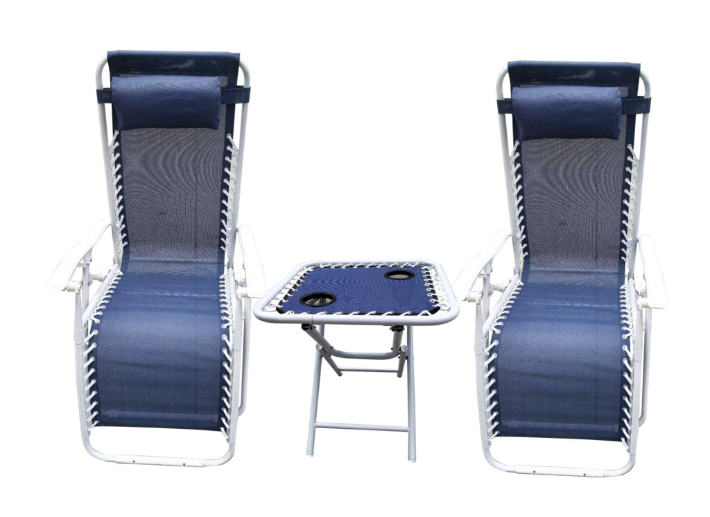 SupaGarden 3 Piece Zero Gravity Chair Set