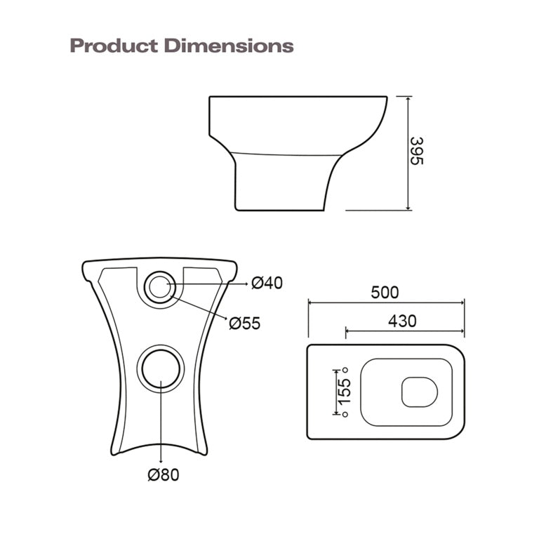 SP Back To Wall Pan