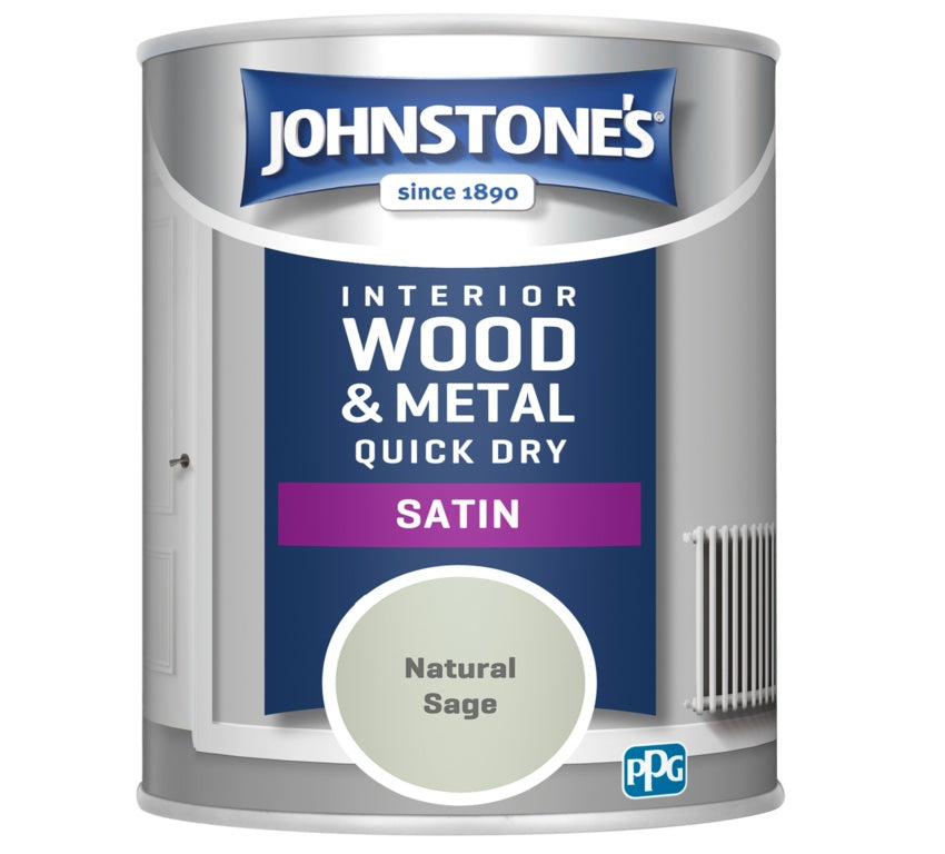 Johnstones Quick Dry Satin 750ml Natural Sage