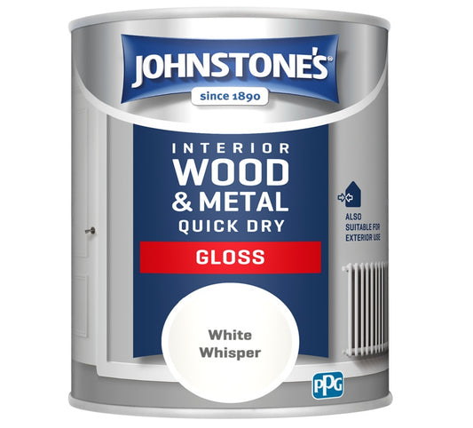 Johnstones Quick Dry Gloss 750ml White Whisper