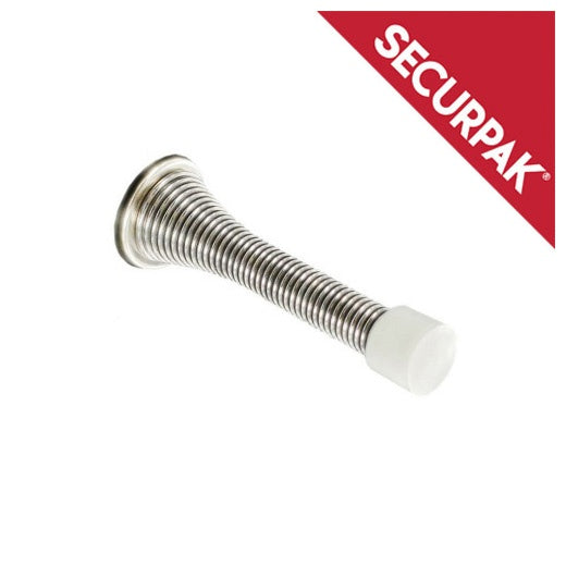 Securpak Spring Door Stop 75mm Chrome Plated