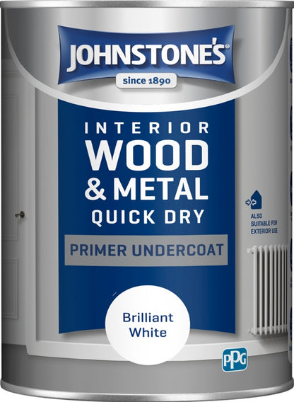 Johnstone's Quick Dry Primer Undercoat - Brilliant White