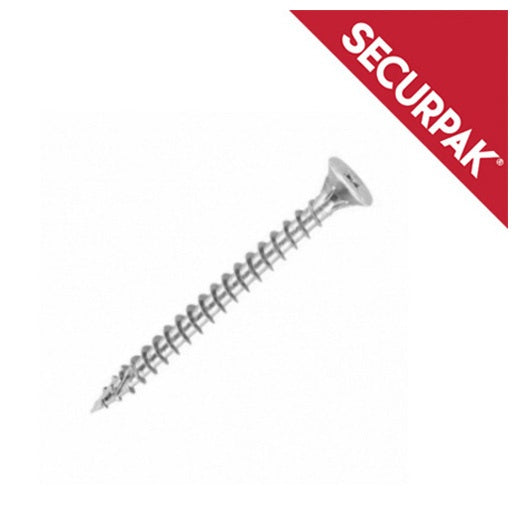 Securpak Pozi CSK Twin Screws ZP 5 x 25mm Pack 25