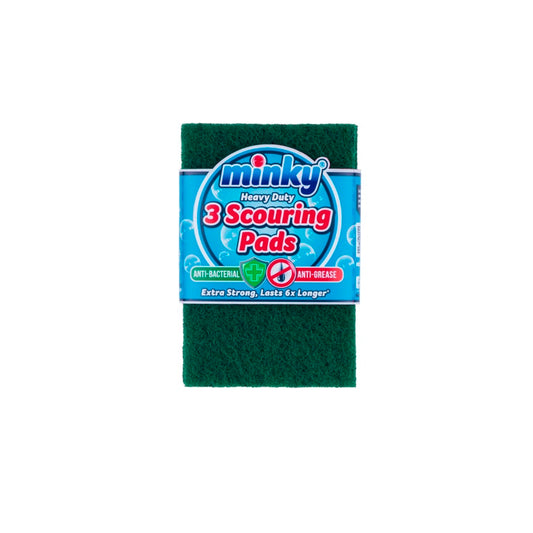 Minky Anti-Bac Antigrease Scourers Pack 3