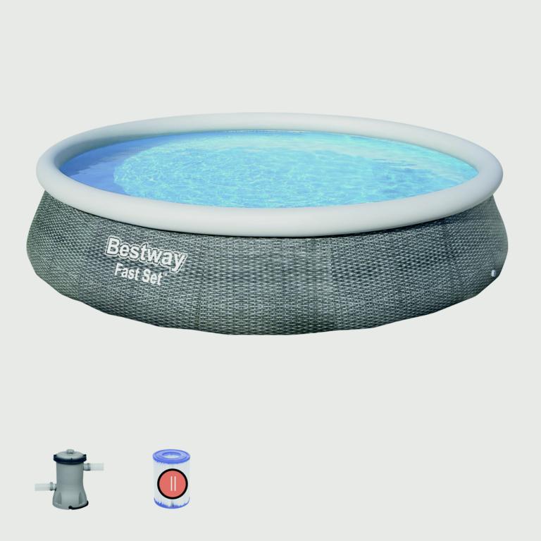 Bestway Rattan Fast Set Pool
