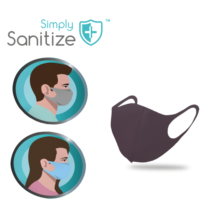 Simply Sanitize Reusable Fabric Facemask
