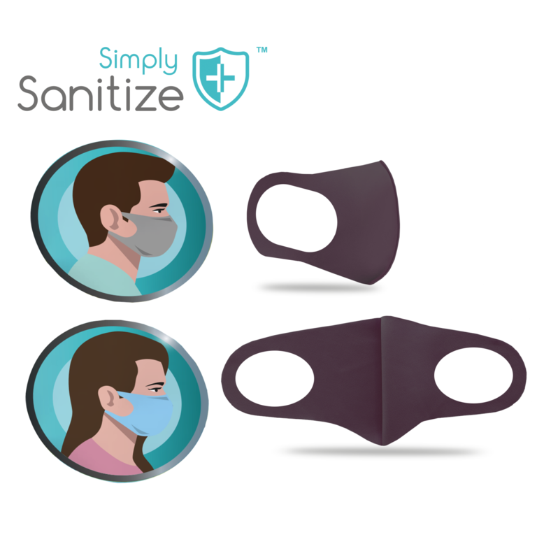 Simply Sanitize Reusable Fabric Facemask