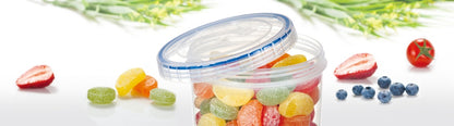 Locknlock Round Food Storage Container with Twist Lid