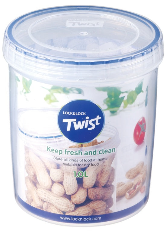 Locknlock Round Food Storage Container with Twist Lid