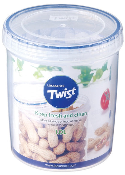 Locknlock Round Food Storage Container with Twist Lid