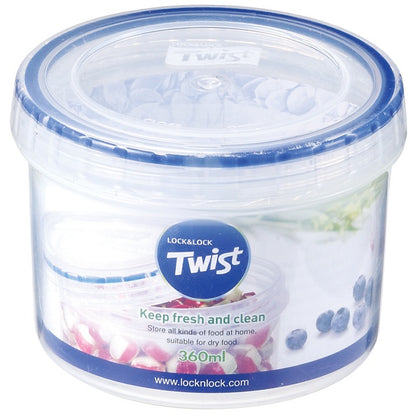 Locknlock Round Food Storage Container with Twist Lid