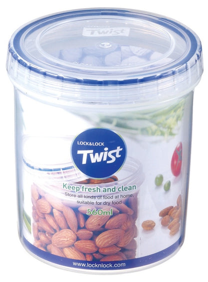 Locknlock Round Food Storage Container with Twist Lid
