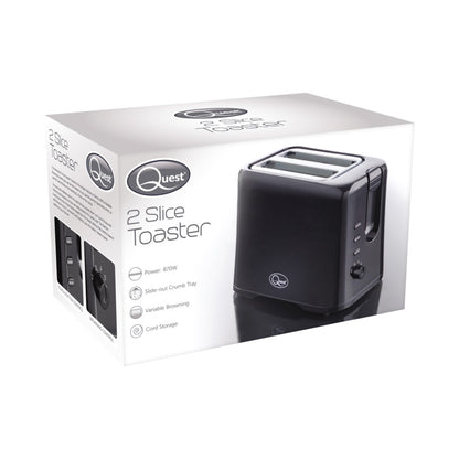 Quest 2 Slice Toaster Black