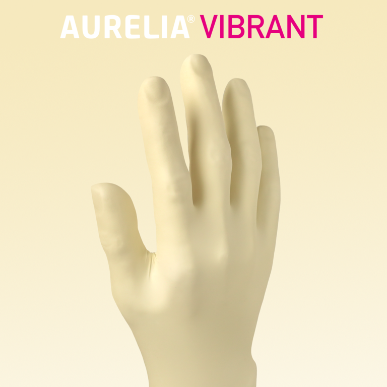 Aurelia Vibrant Latex Powder Free Gloves