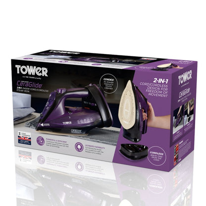 Tower Ceraglide Cord/Cordless Iron
