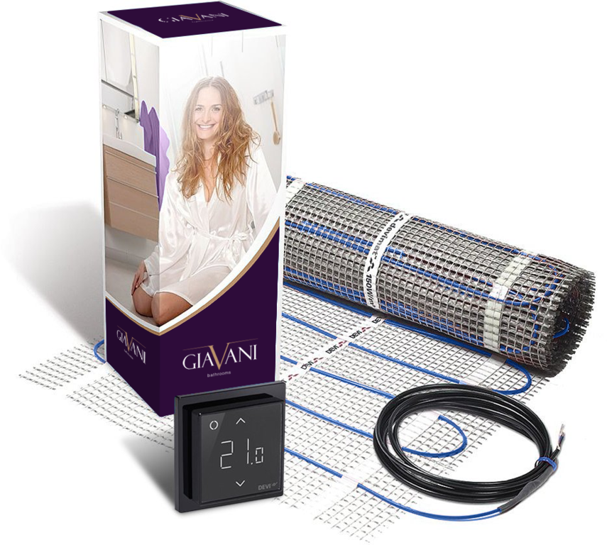 Giavani Underfloor Heating Mat 200W - 4.0M2