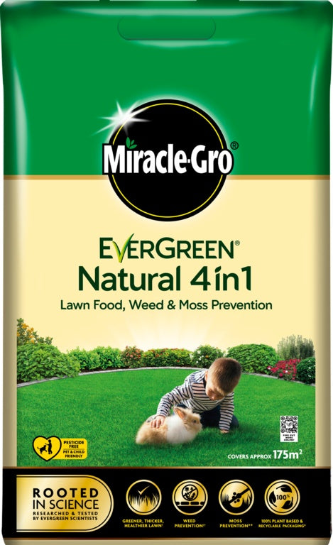 Miracle-GroÂ® Natural 4 in 1 Feed, Weed & Mosskiller