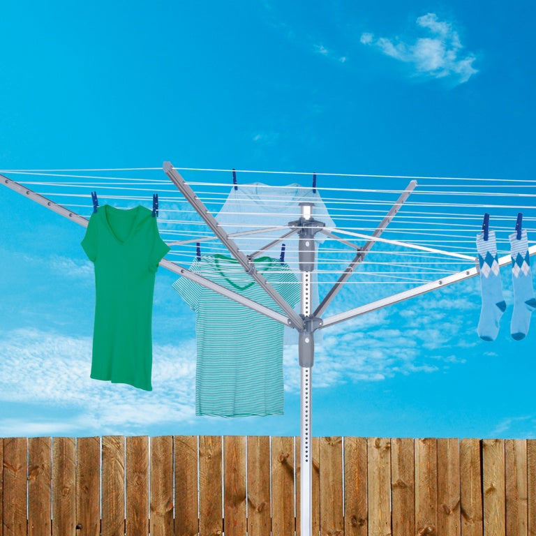 4 Arm Rotary Airer With Cover, Bag & Spike