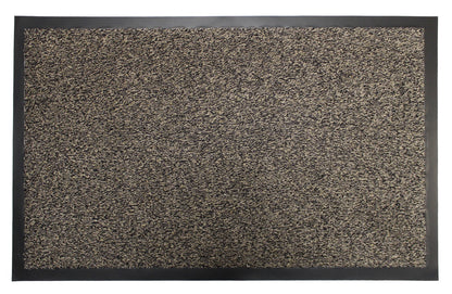 JVL Dirt Guard Cotton Barrier Doormat 50 x 75cm Dark Brown