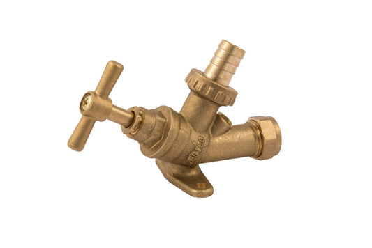 Securplumb Bibtap With Check Valve & Wall Plate