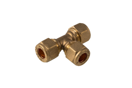 Securplumb WRAS Compression Equal Tee 22mm Pack 5
