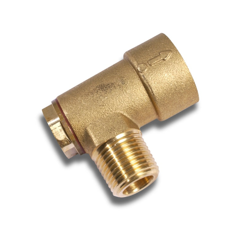 Securplumb Brass Angle Bayonet Socket