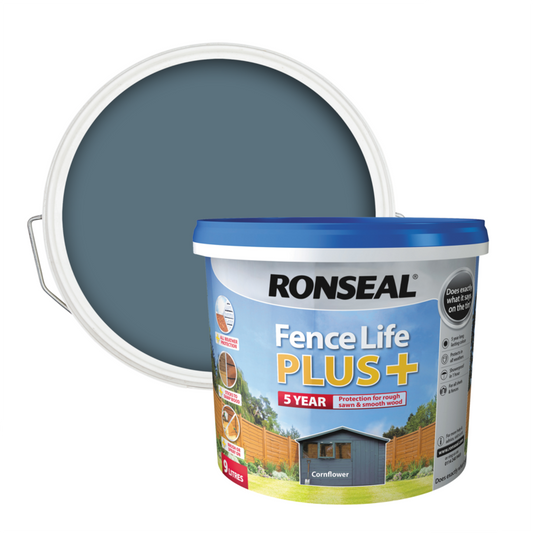 Ronseal Fence Life Plus 9L Cornflower